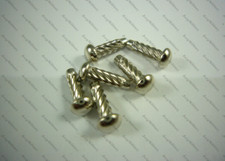 6 Rivets acier nickelé