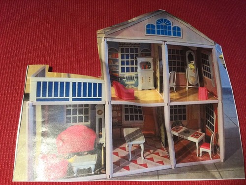 Maison poupee blue box - de,