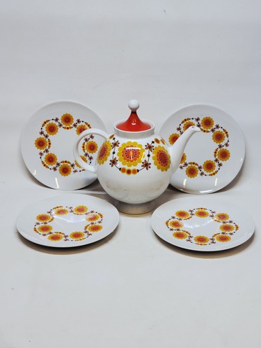Théière assiettes a - assiettes,