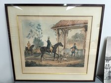 Lithogravure XIX ème siècle, gravée par Jazet, " Le retour du chasseur "