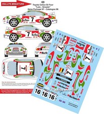 DECALS 1/18 REF 0069 TOYOTA