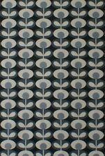 Tissu D'Artisanat En Coton Gris Froid À Fleurs Ovales Orla Kiely