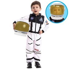 Costume d'astronaute pour enfants avec visière mobile casque d'astronaute cos...