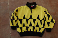 Pull Rossignol  Vintage 12 ans - jaune et noir
