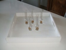 5 verres à dégustation whisky avec écusson doré, hauteur 14 cm