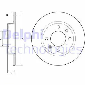 Disque frein plein - 2x,