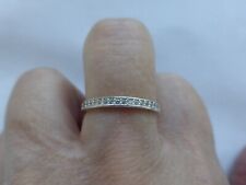 alliance argent poinçons 92 et testée, zirconiums taille 56 1.25gr tbé