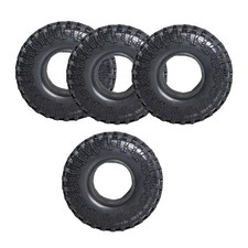 4pcs 130mm Pneus De Roue En Caoutchouc Pour 1:10 RC Rock Crawler Axial TRX-4