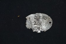 PLAQUE D'IDENTITE ALLEMANDE Mle 1878-  R. C. R. 39 2. K 573   -1°WW-1914/1918