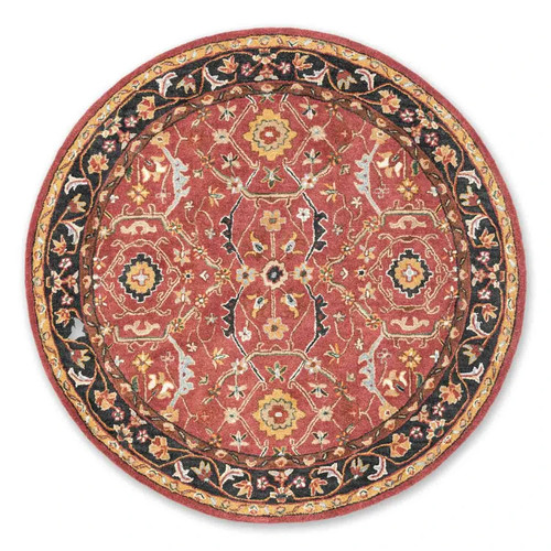 Tapis rond laine touffeté - tapis,