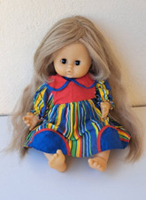 RARE ANCIENNE POUPEE " CLODREY LANGEAIS " 42 CM PERRUQUE CHEVEUX TRES LONG