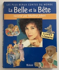 MARLÈNE JOBERT. LA BELLE ET LA BÊTE. Livre+K7. Édition BP FRANCE. 2001. ATLAS