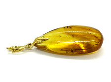 Pendentif Ambre 2 Insectes