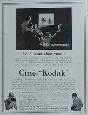 PUBLICITE CINE KODAK CAMERA