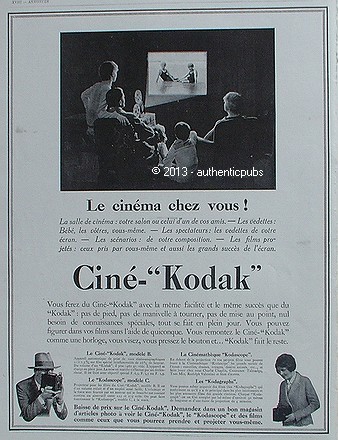 Publicite cine kodak - kodak, camera