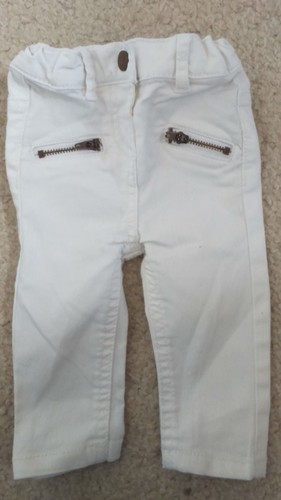 Pantalon blanc bebe - blanc,