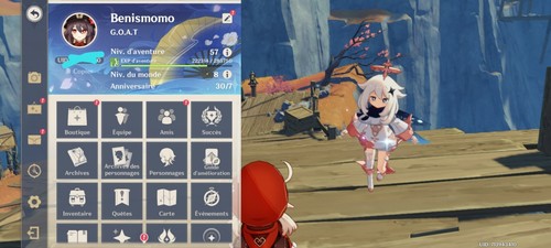 Compte genshin impact ar - eu,
