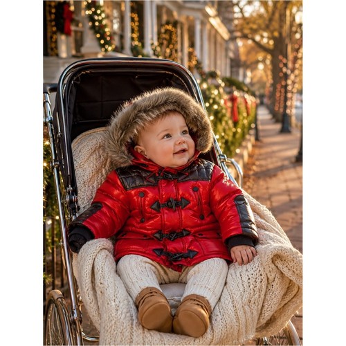 Catimini red puffer - red, parka