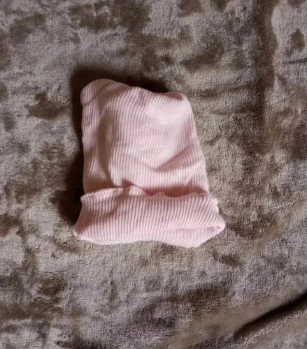 Bonnet naissance rose pâle - de,