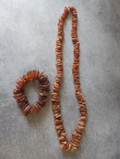 Collier + BRACELET EN AMBRE