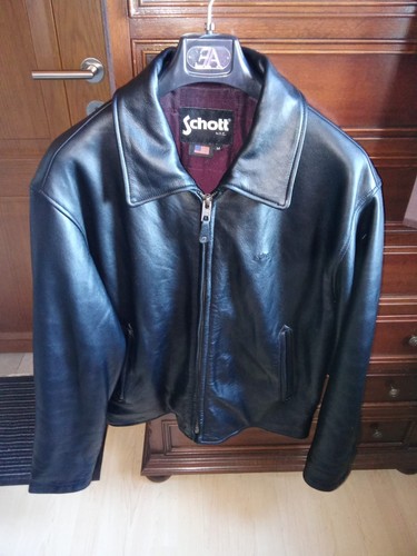 Schott made in u s - n.y.c.,
