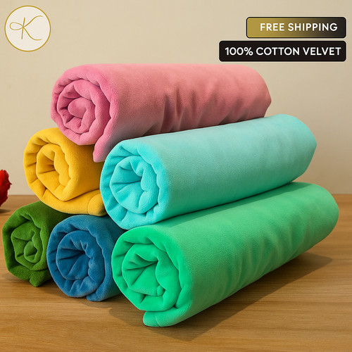 Tissu velours 100 - coton,