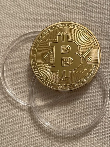 Pièce bitcoin dorée btc - pièce,
