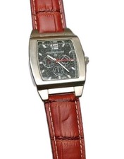 Montre Homme Atlas For Men Vuillemin Reignier Quartz – Bracelet cuir marron –...