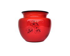 Vase verre rouge et noir Wiener Werkstätte Dagobert Peche Johann Loetz Witwe