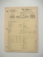 fiche technique  L'EXPERT AUTOMOBILE -FORD ESCORT XR3 & XR3 i