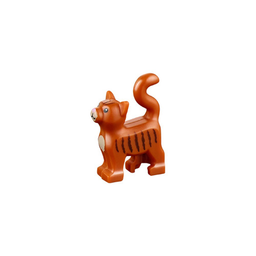 Lego figure dark orange - lego, cat