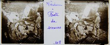 MEUSE-VERDUN-Bezonvaux-STEREO-45X107-VERRE-GUERRE-14/18-WW1-STEREOSCOPE-GLASS-3D