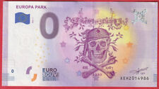 RARE BILLET 0EURO SOUVENIR 2020 ALLEMAGNE-EUROPA PARK –ANNIVERSARY-NEUF-N°014986