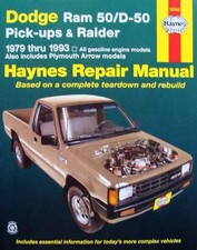 LIVRE/BOOK : manuel de réparation Dodge Ram 50/D-50 Pick-up & Raider,Plymouth