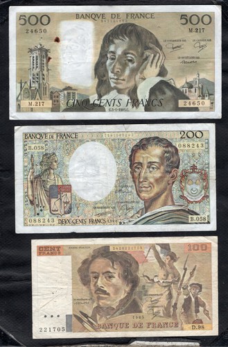 France lot billets - lot,