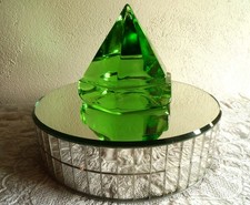 Jolie Presse-papier en Verre Forme pyramide "Diamant" - à voir !