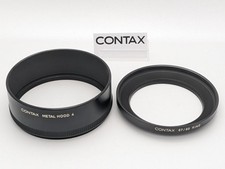 [ Mint ] Contax Métal Capuche 4+ 67/86 Anneau Adaptateur Set pour 85/1.4 100/2
