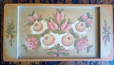 plateau  en bois peint  -