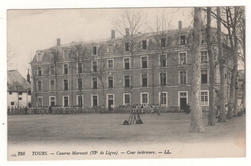 Rare cpa tours caserne - rare, 37