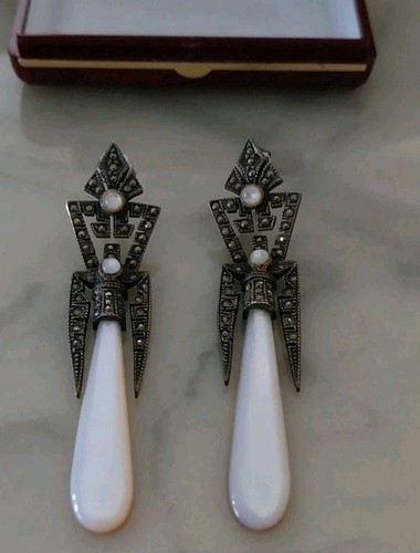 Superbe boucle oreille nacre - boucle, d'oreille