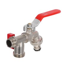  Splitter de vanne à eau de jardin 1/2 Valve à double valve robinet extérieur