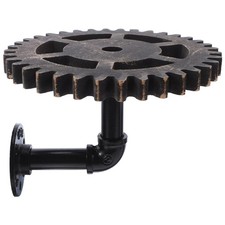  Rack De Fer Forgé Rétro Étagère Industrielle Murale Vintage Steampunk