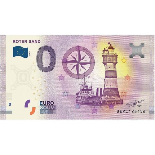 Billet euro souvenir - billet, phare