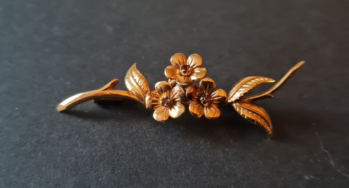 Broche art déco plaqué - broche,