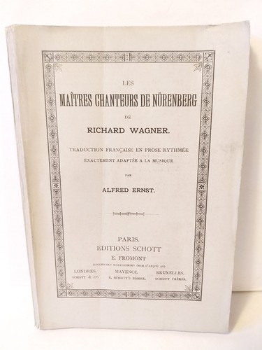 Livre les maitres chanteurs - livre,
