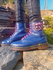 Dr. Martens Made In England Vintage Custom Hello KILLty Uk4 37