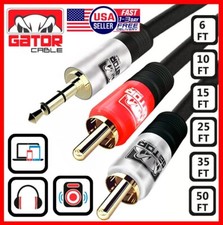 3.5mm AUX to 2 RCA Stereo