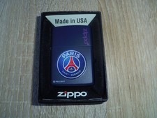 BRIQUET ZIPPO ESSENCE - PARIS SAINT GERMAIN , PSG 2017 , BLEU LOGO TBE