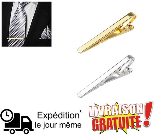 Set clips cravate homme - 2,