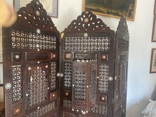 Paravent moucharabieh arabe à trois pans 1920 ou avant